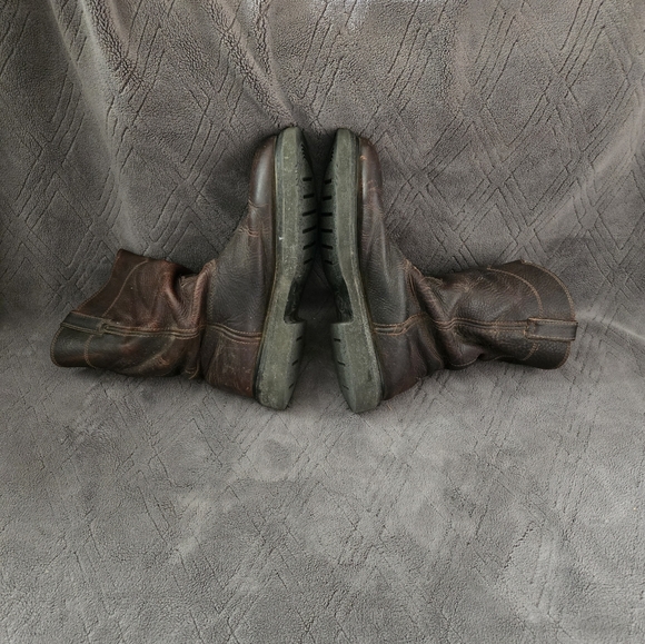 Roper Work Boots Mens Sz 12D Brown Leather Western Boot. - Picture 3 of 9